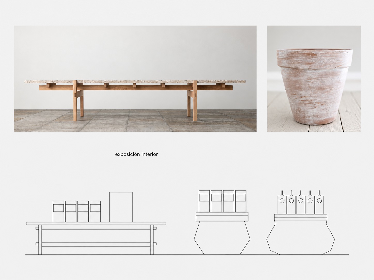 Lámina de diseño de exposición interior para Farmacia Angulo Tovar
