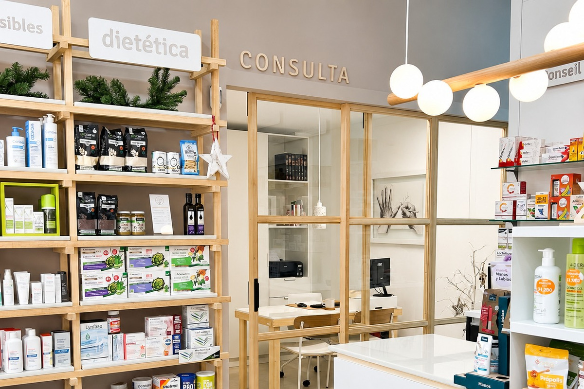 Interior de Farmacia La Pedrera
